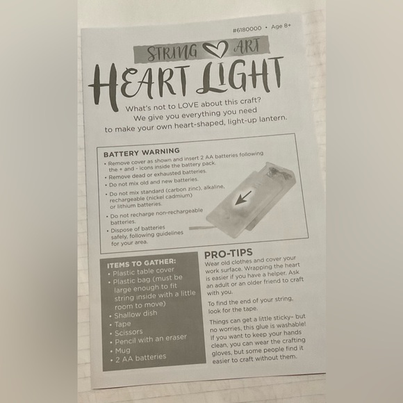 Creativity forkids:heart shaped string art lantern glow in the dark and light up - Picture 5 of 7